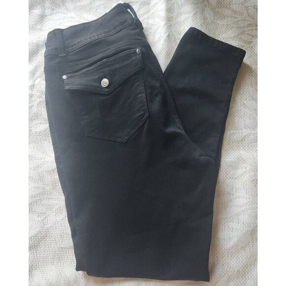 P9  Angels Forever Young black casual curvy skinny pants - Picture 1 of 7